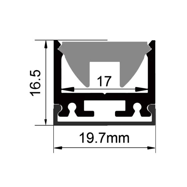 tillverkare av aluminiumprofiler för ledlister ES-1917