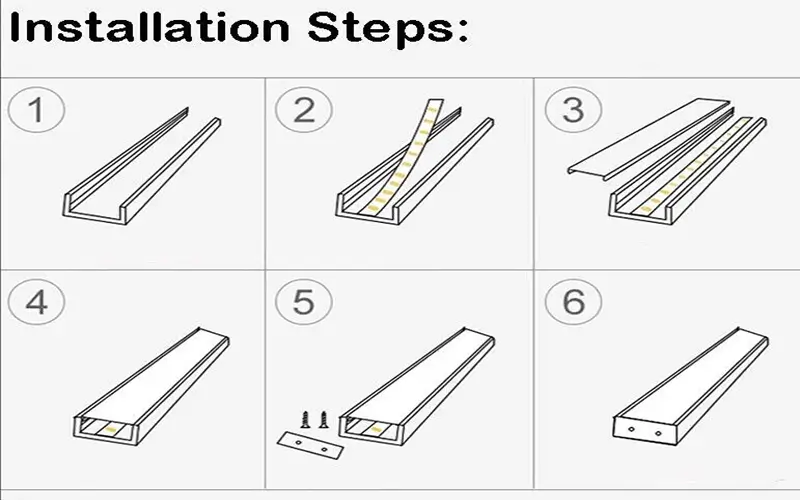 How to Install the LED Aluminum Profile