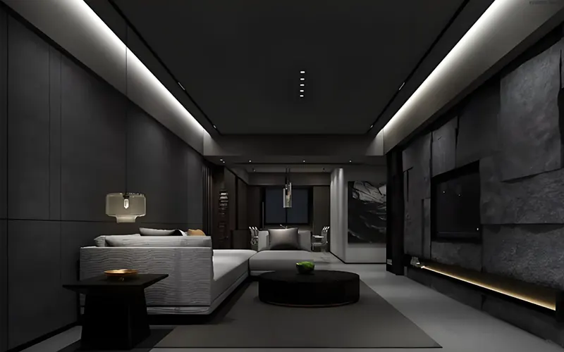 Schwarzes LED-Aluminium-Profil