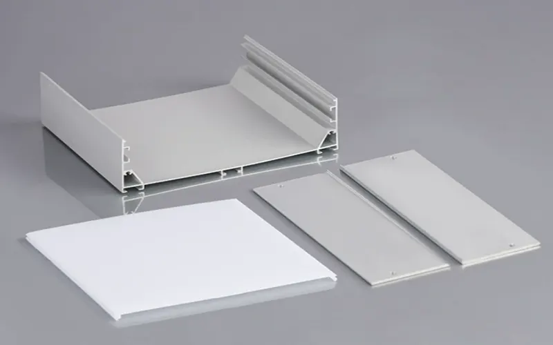 Zweireihiges LED-Streifenprofil LED-Aluminium-Strangpressprofil mit Diffusorabdeckung für zwei LED-Streifen