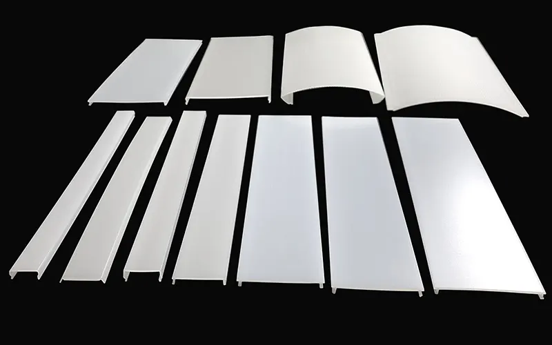 Frosted LED Diffuser PC cover for LED aluminum channel uniform light distribution