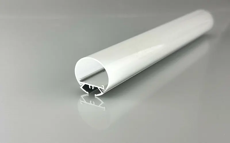 Profilo LED rotondo in alluminio con diffusore smerigliato per illuminazione a strisce LED