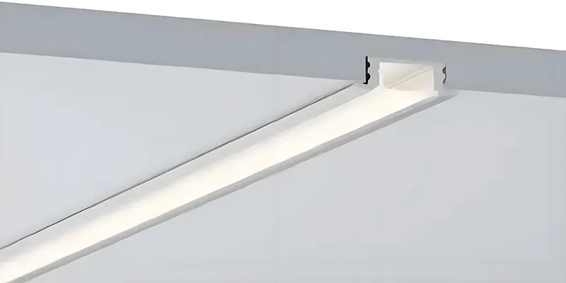 Recessed LED Ceiling Aluminum Profiles for Modern Linear Ceiling Lighting