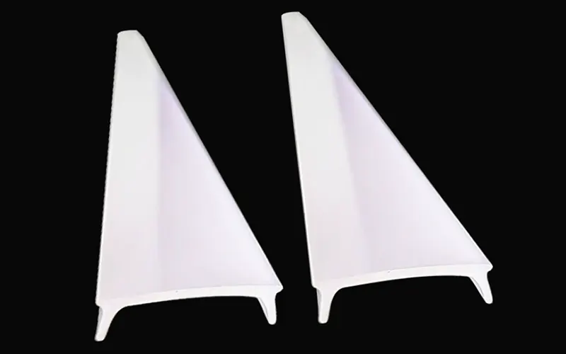 Snap-On LED Diffuser Cover installed on aluminum LED profile