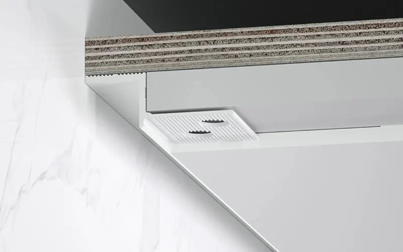 Éclairage LED encastré sans bordure dans les cloisons en placoplâtre, pour un rendu homogène