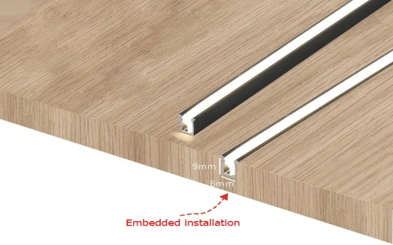 Profilo in alluminio con canale Micro LED per illuminazione lineare