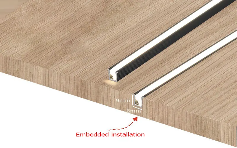 Micro LED Channel Aluminum Profile for Linear Lighting